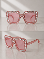 Oversized Rhinestone Shades