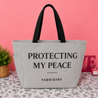 Protecting My Peace Tote Bag ￼